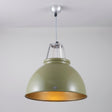 Original BTC Titan Size 3 Pendant, Olive Green with Bronze Interior –  from Amos Lighting + Home