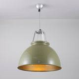 Original BTC Titan Size 3 Pendant, Olive Green with Bronze Interior –  from Amos Lighting + Home