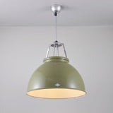 Original BTC Titan Size 3 Pendant, Olive Green with White Interior –  from Amos Lighting + Home