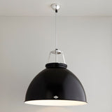 Original BTC Titan Size 5 Pendant, Black with White Interior –  from Amos Lighting + Home