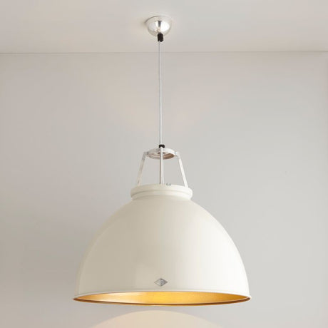 Original BTC Titan Size 5 Pendant, Grey with Bronze Interior –  from Amos Lighting + Home