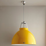 Original BTC Titan Size 5 Pendant, Yellow with White Interior –  from Amos Lighting + Home