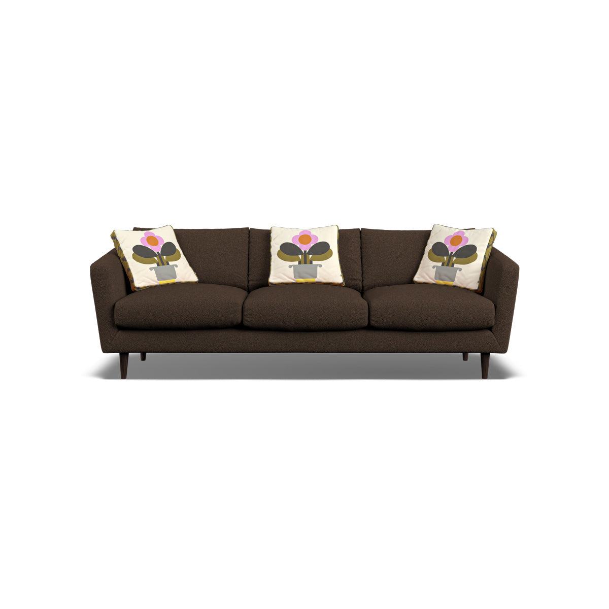 Orla Kiely Dorsey Extra Large Sofa Clarin Chocolate