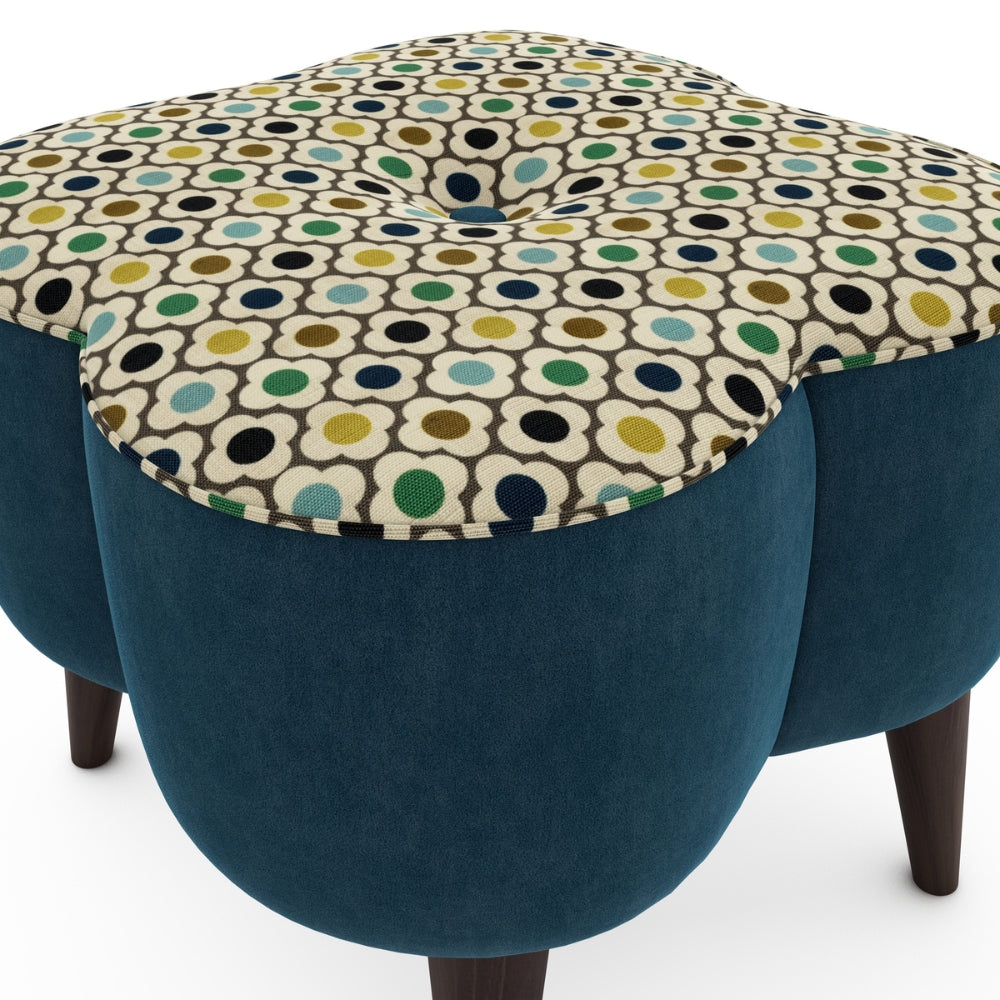 Orla Kiely Daisy Footstool Large from Amos Lighting + Home