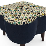 Orla Kiely Daisy Footstool Large from Amos Lighting + Home