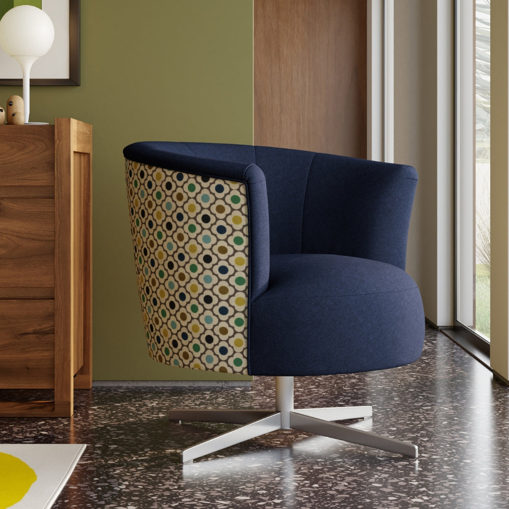 Orla Kiely Lily Swivel Armchair from Amos Lighting + Home