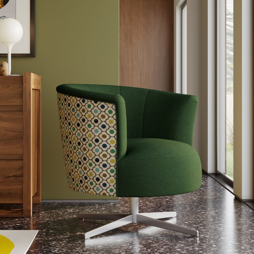 Orla Kiely Lily Swivel Armchair from Amos Lighting + Home