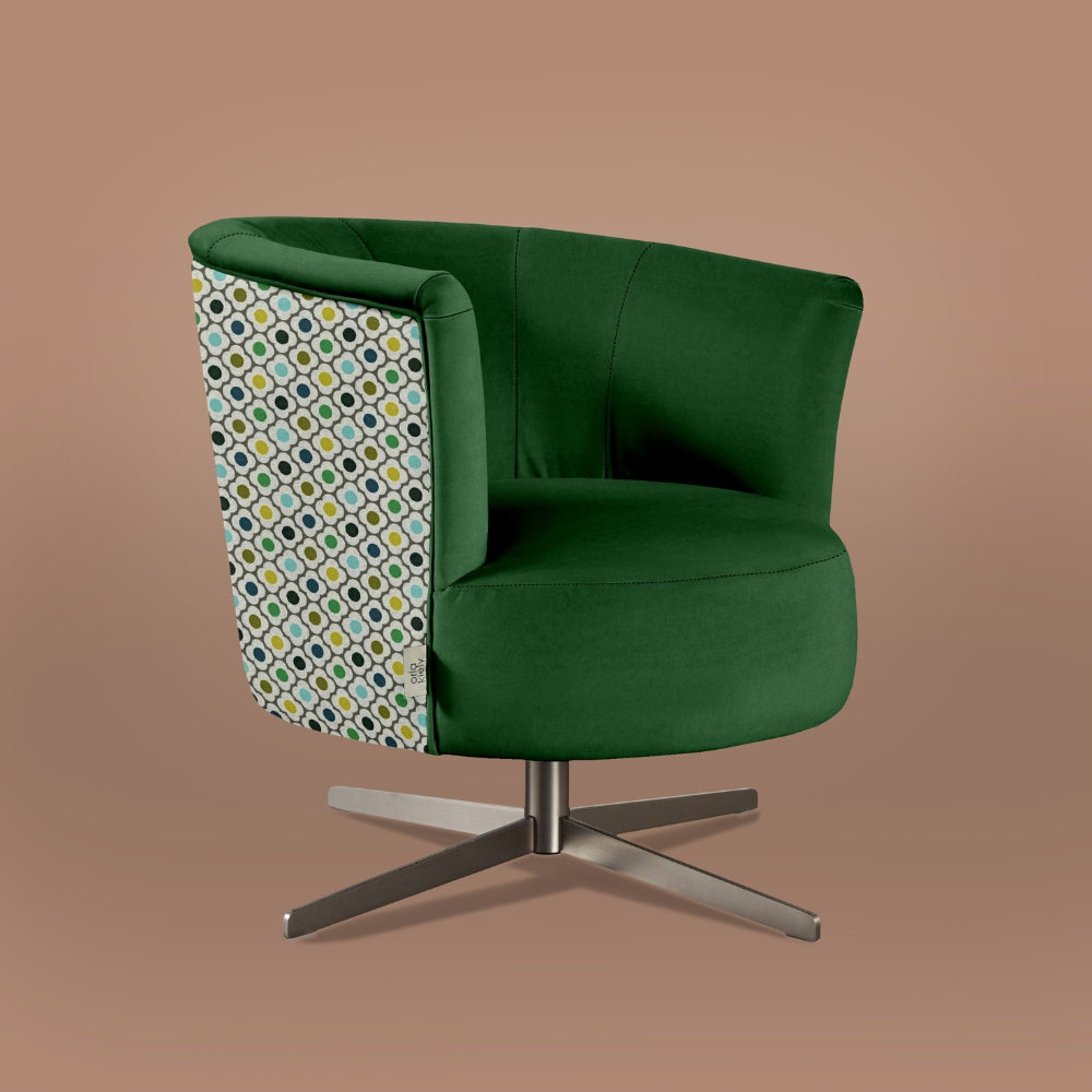 Orla Kiely Lily Swivel Armchair from Amos Lighting + Home