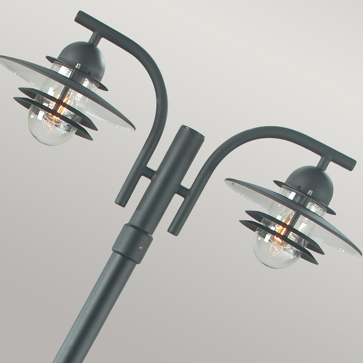 Norlys Oslo 2 Light Lamp Post - Black