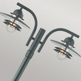 Norlys Oslo 2 Light Lamp Post - Black