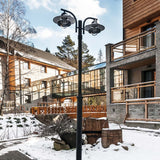 Norlys Oslo 2 Light Lamp Post - Black