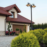 Norlys Oslo 2 Light Lamp Post - Black