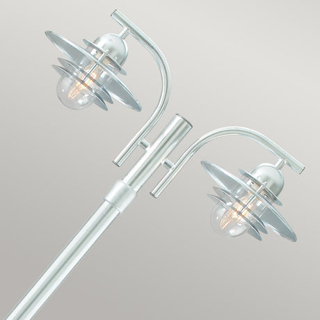 Norlys Oslo 2 Light Lamp Post Galvanised