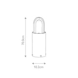 Elstead Paignton 1 Light Bollard Small Silver