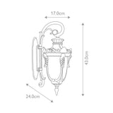 Elstead Philadelphia 1 Light Small Down Wall Lantern
