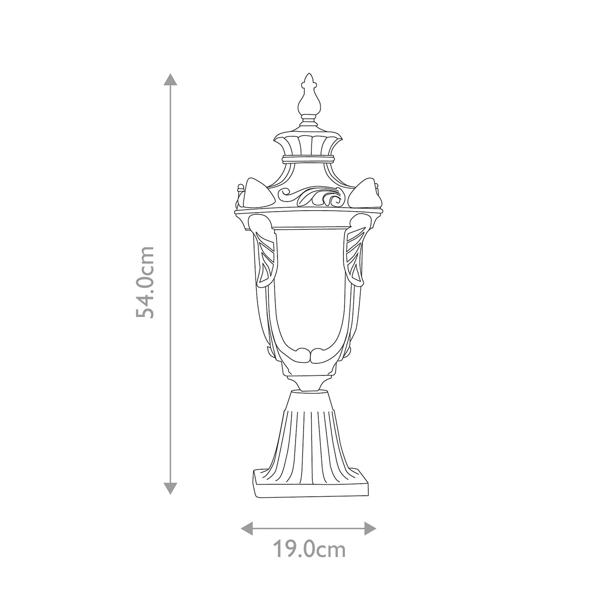 Elstead Philadelphia 1 Light Medium Pedestal