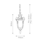 Elstead Philadelphia 1 Light Medium Chain Lantern