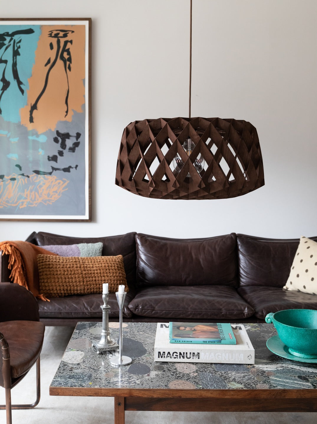 Pilke Signature 60 Pendant Walnut –  from Amos Lighting + Home