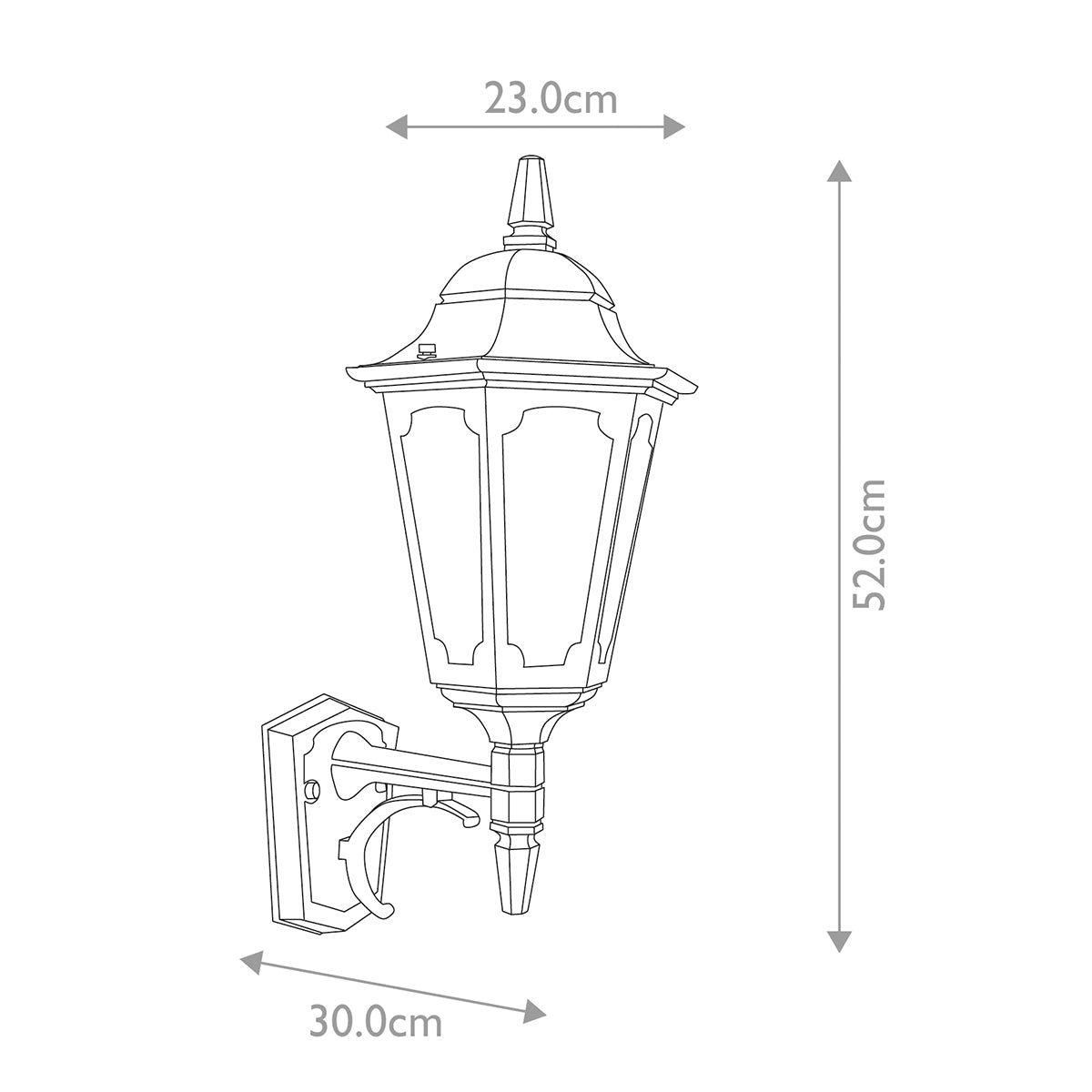 Elstead Parish 1 Light Up Wall Lantern