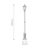 Elstead Parish 1 Light Lamp Post
