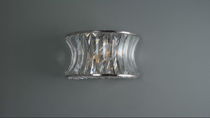 Amos Concave Crystal Wall Light –  from Amos Lighting + Home