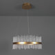 Amos Vanburgh Small Pendant Chandelier Brushed Gold