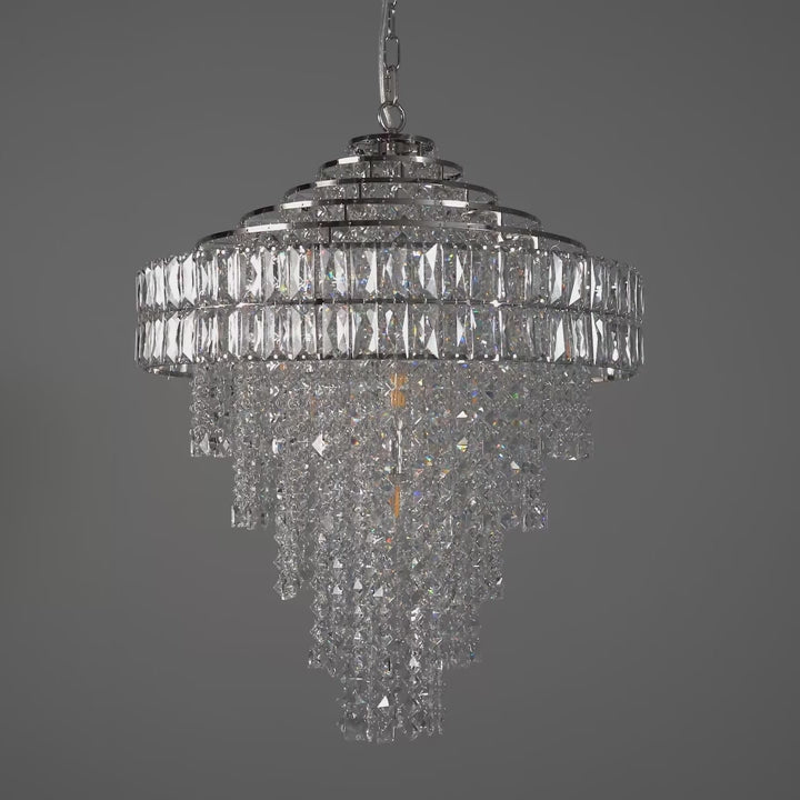 Amos Georgina 7 Light Crystal Chandelier