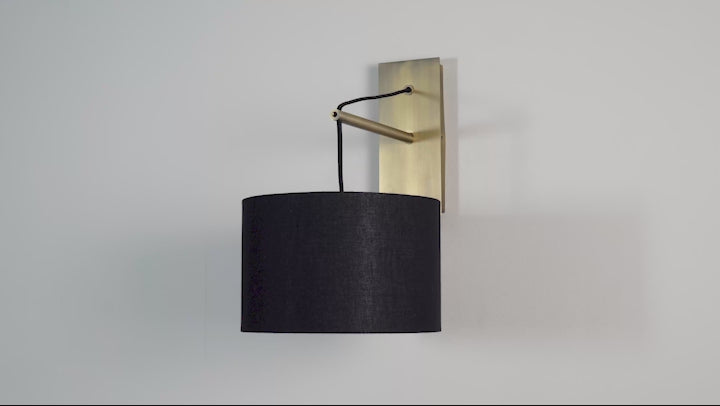 Amos Automic Wall Light Matt Brass & Black –  from Amos Lighting + Home