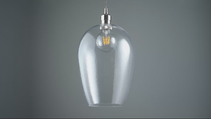 Amos Lucid Large Pendant Dimpled Glass –  from Amos Lighting + Home