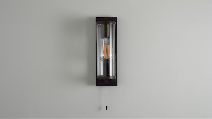 Amos Aeon Bathroom Wall Light Dark Bronze –  from Amos Lighting + Home