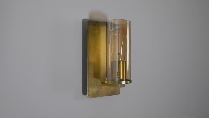 Amos Cattelan Wall Light Antique Brass –  from Amos Lighting + Home