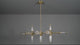 Amos Duchy 13 Light Chandelier Pendant Bar Satin Brass –  from Amos Lighting + Home