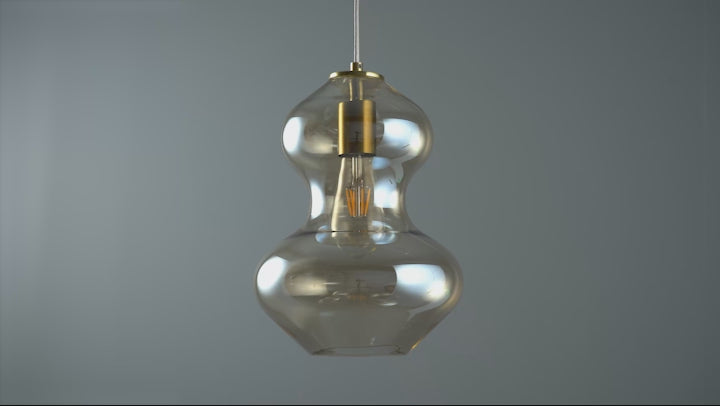 Amos Brimstone Waist Pendant Champagne Lusture Glass –  from Amos Lighting + Home