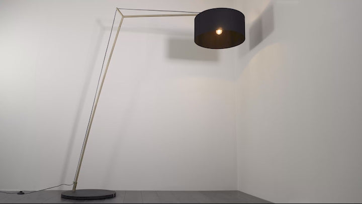 Amos Automic Floor Lamp Matt Brass & Black –  from Amos Lighting + Home