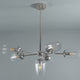 Amos Mansion 6 Light Pendant Polished Nickel