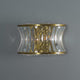 Amos Concave Crystal Wall Light Warm Brass