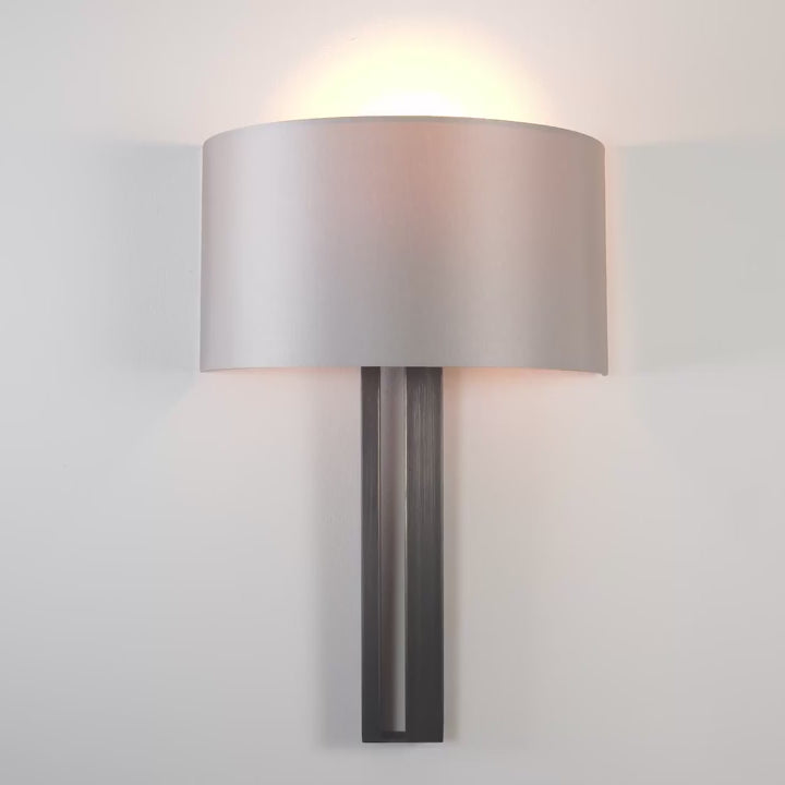 Amos Cotehele Wall Light Brushed Bronze & Mink