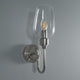 Amos Turret Single Wall Light Polished Nickel