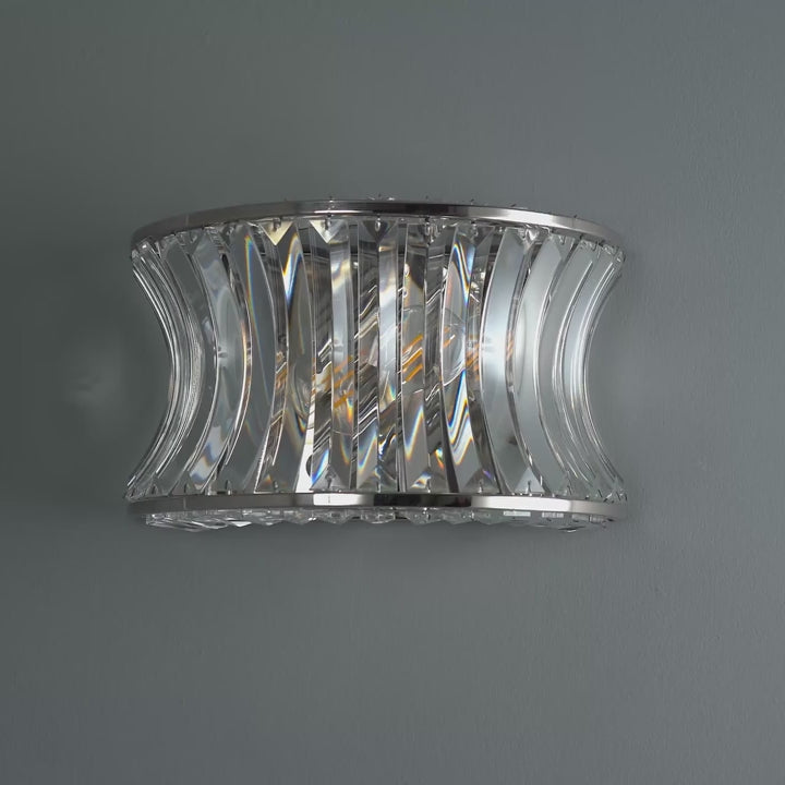 Amos Concave Crystal Wall Light