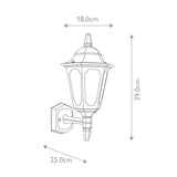 Elstead Parish Mini 1 Light Up Wall Lantern