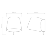 Astro Imari Fixed Wall Bronze Interior Wall Light