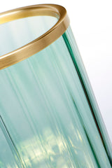 Quintiesse Arno Table Lamp Green & Aged Brass –  from Amos Lighting + Home