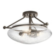 Quintiesse Belle 3 Light Semi-Flush Mount Olde Bronze –  from Amos Lighting + Home