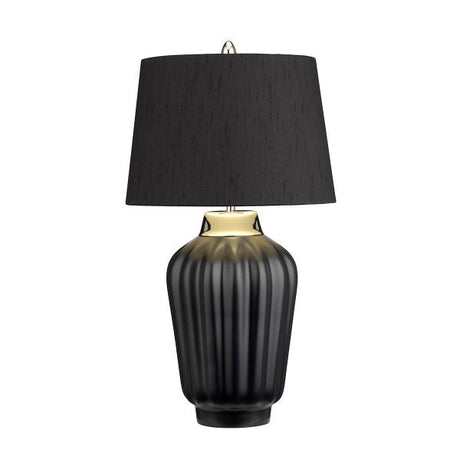 Quintiesse Bexley Table Lamp Black & Polished Nickel –  from Amos Lighting + Home