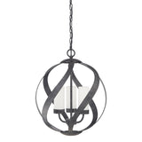 Quintiesse Blacksmith 3 lt Ironwork Indoor/Outdoor Chandelier IP44 –  from Amos Lighting + Home