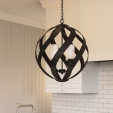 Quintiesse Blacksmith 4 lt Ironwork Indoor/Outdoor Chandelier IP44 –  from Amos Lighting + Home