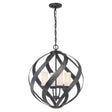 Quintiesse Blacksmith 4 lt Ironwork Indoor/Outdoor Chandelier IP44 –  from Amos Lighting + Home