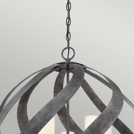 Quintiesse Blacksmith 5 lt Ironwork Indoor/Outdoor Chandelier IP44 –  from Amos Lighting + Home