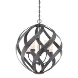 Quintiesse Blacksmith 5 lt Ironwork Indoor/Outdoor Chandelier IP44 –  from Amos Lighting + Home