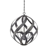 Quintiesse Blacksmith 5 lt Ironwork Indoor/Outdoor Chandelier IP44 –  from Amos Lighting + Home